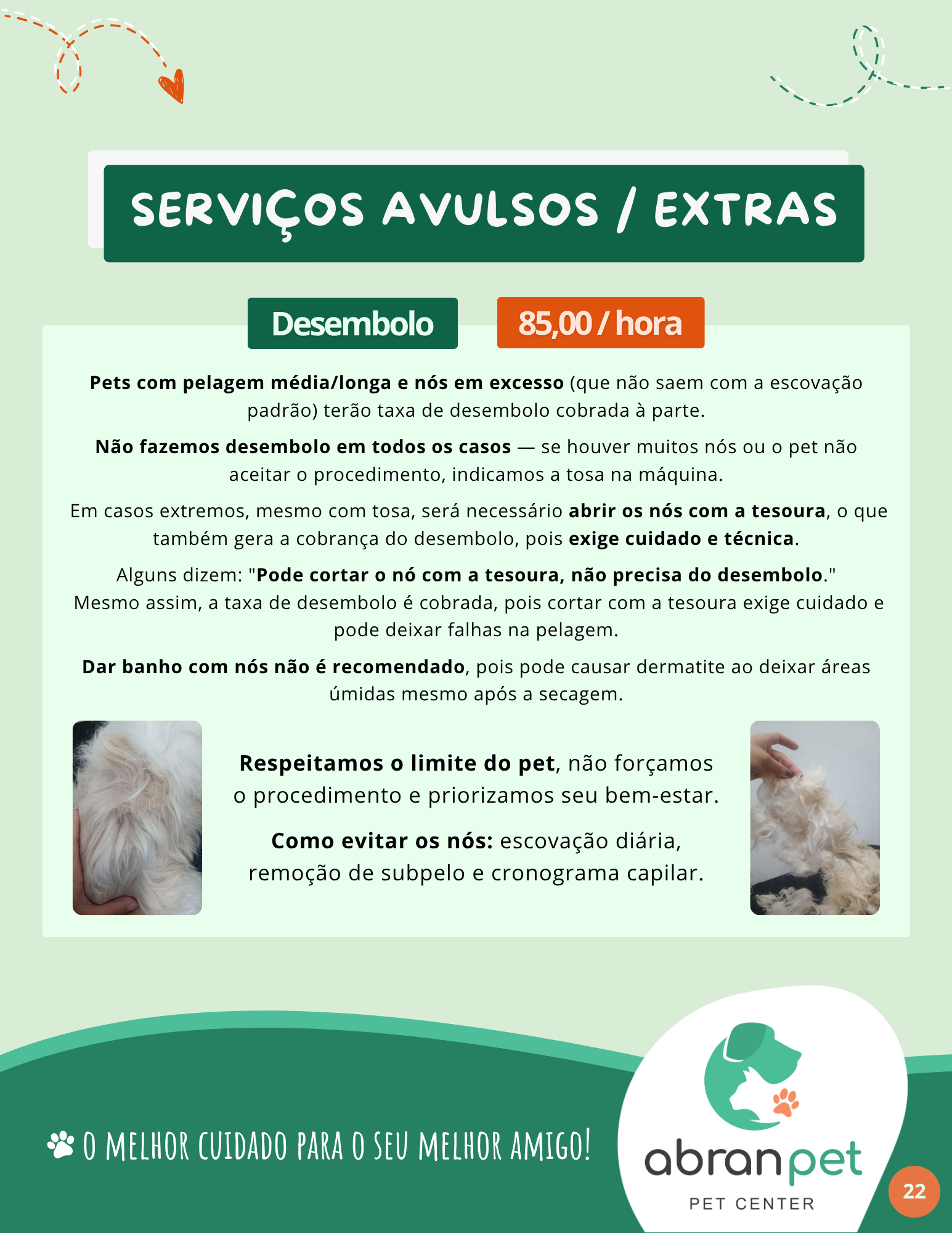 Serviços Avulsos - Desembolo